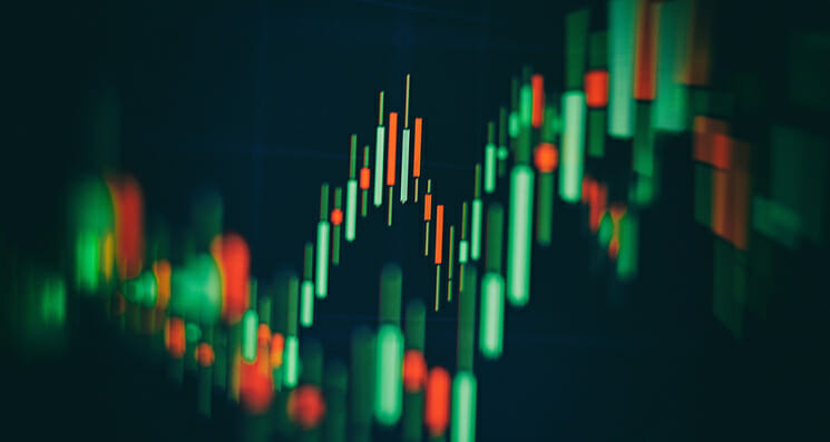 Red and green indicator graph